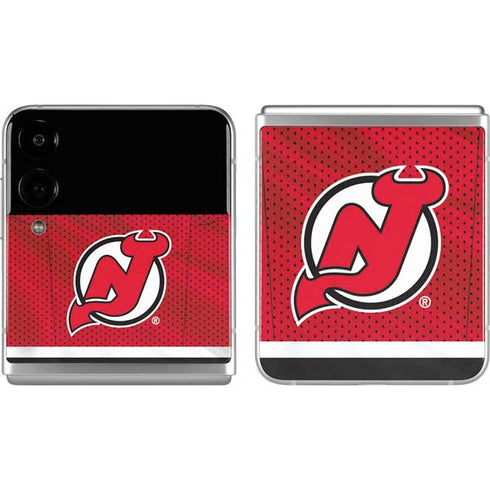 NHL New Jersey Devils Home Jersey Galaxy Z Flip4 5G Skin